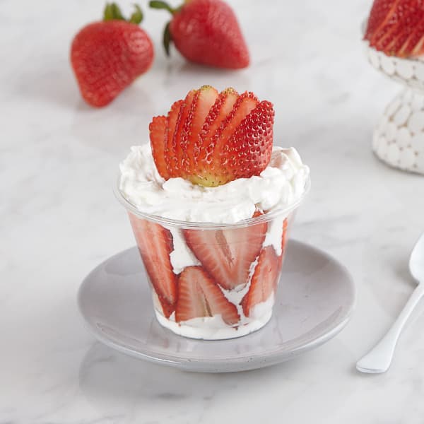 Fresas con Crema y Helado