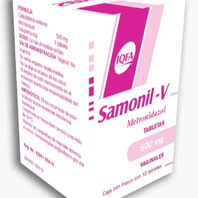 Salmonil-V Metronidazol 500 mg 10 Tabletas