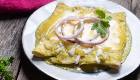 Combo - Enchiladas Suizas Verdes + Agua