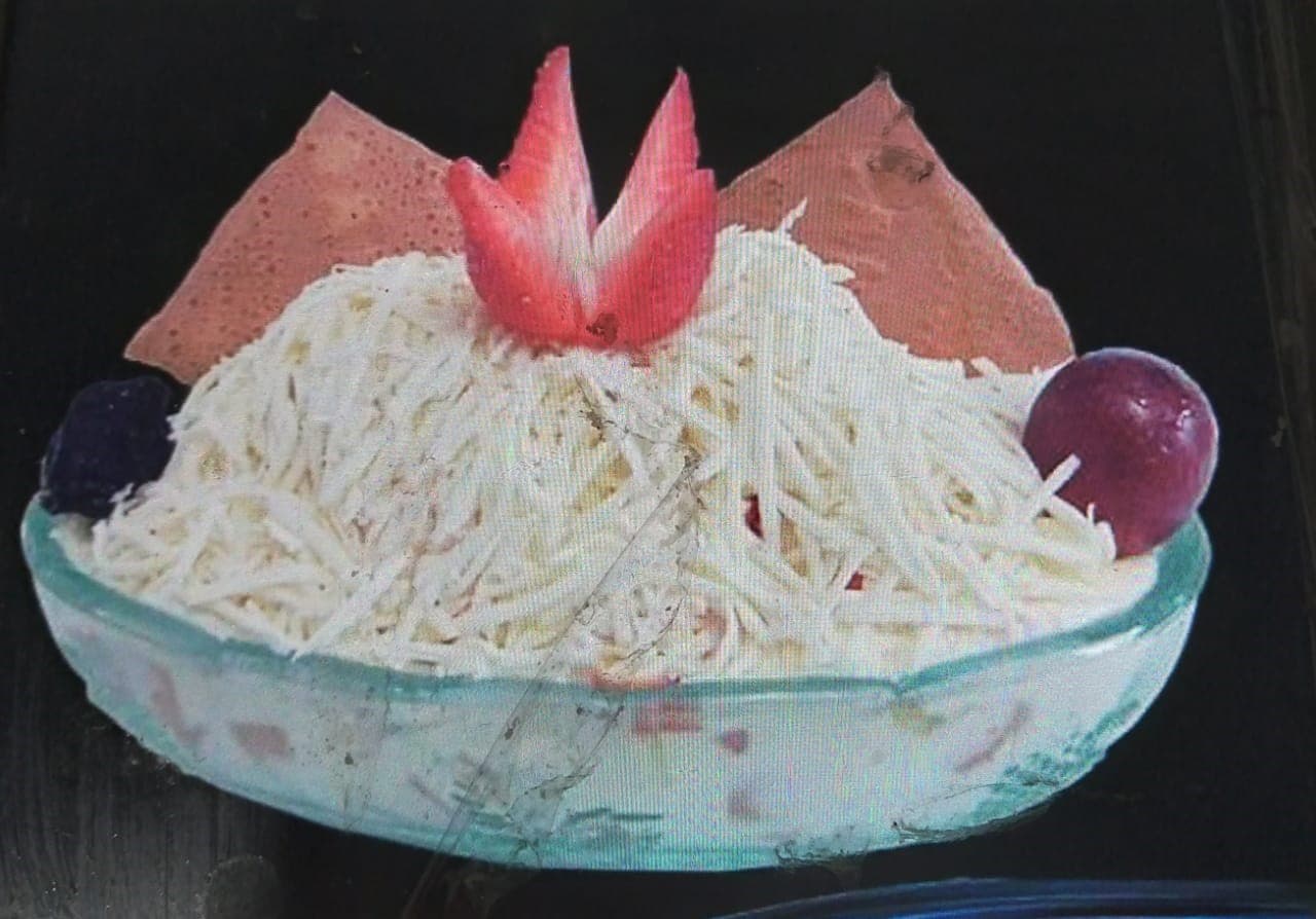 Ensalada de frutas corriente.