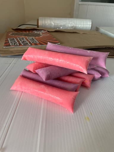 Bolis de Yogourt de fresa