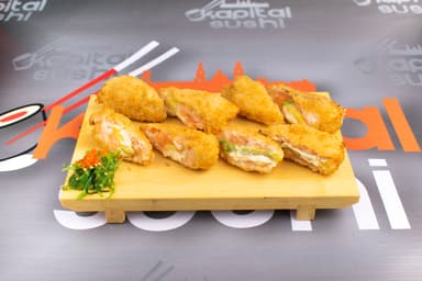 Salmón tempura