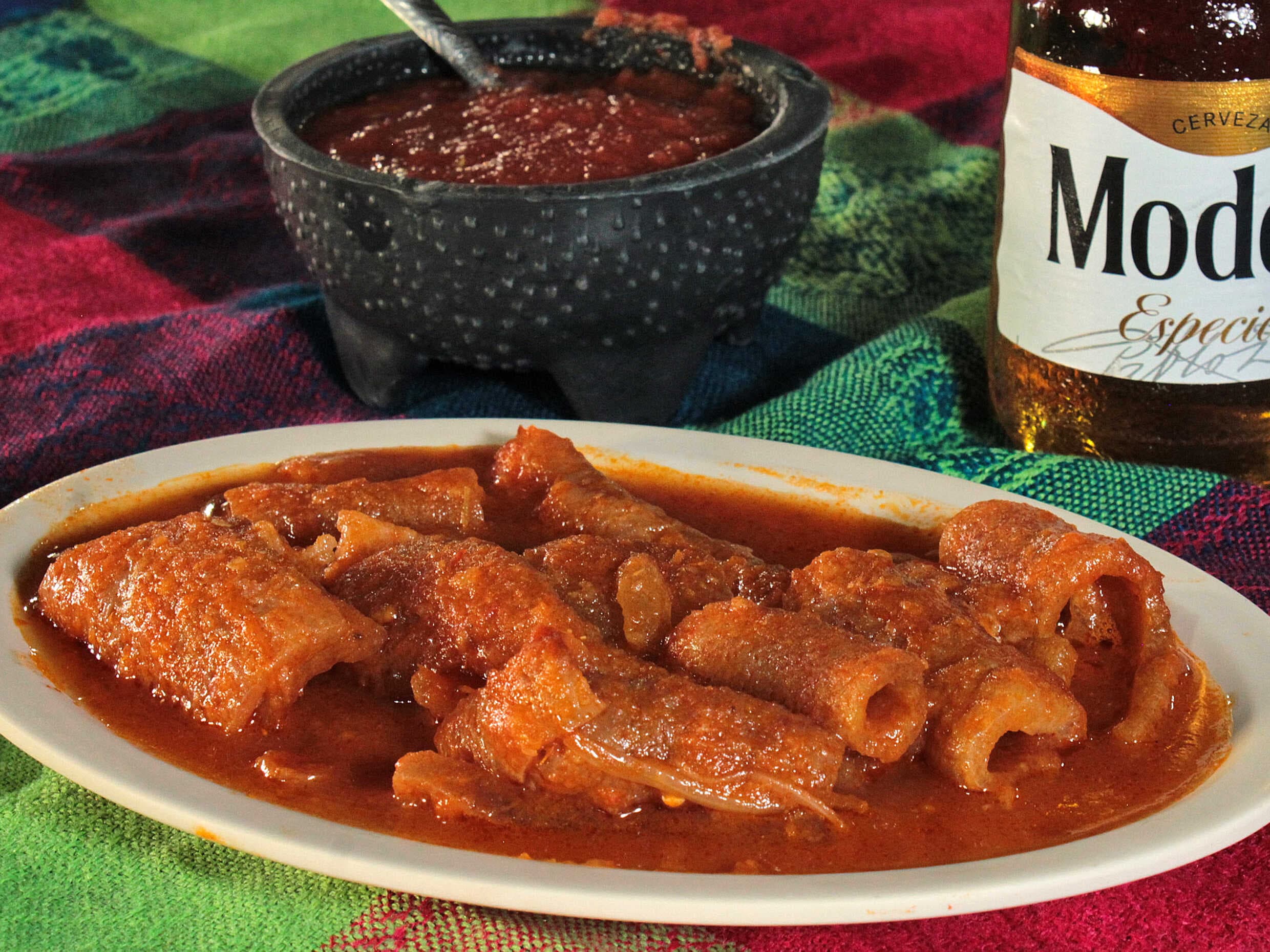 1/2 Litro de Chicharrón en Salsa