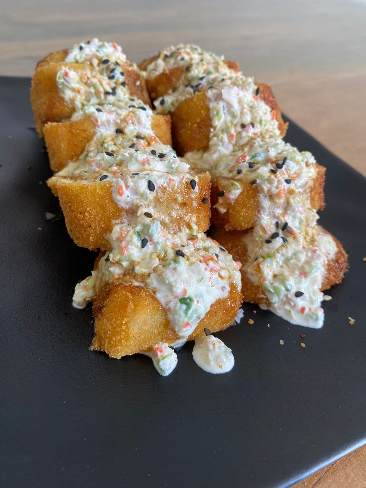 Makis empanizado de Arrachera