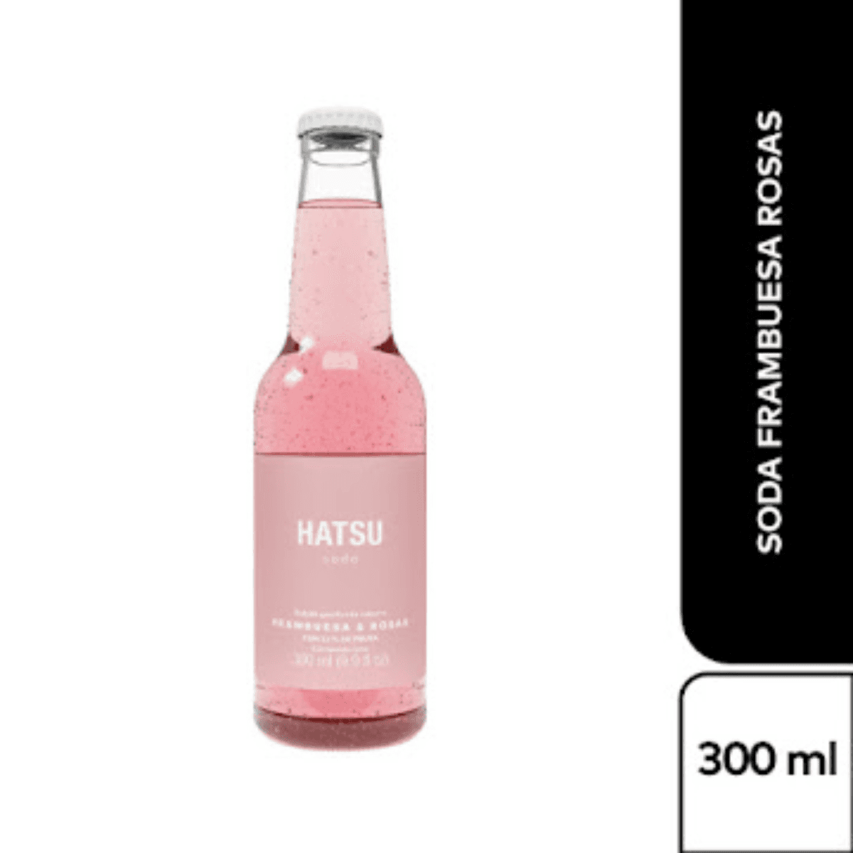 Soda Hatsu Frambuesas y Rosas 300 ml