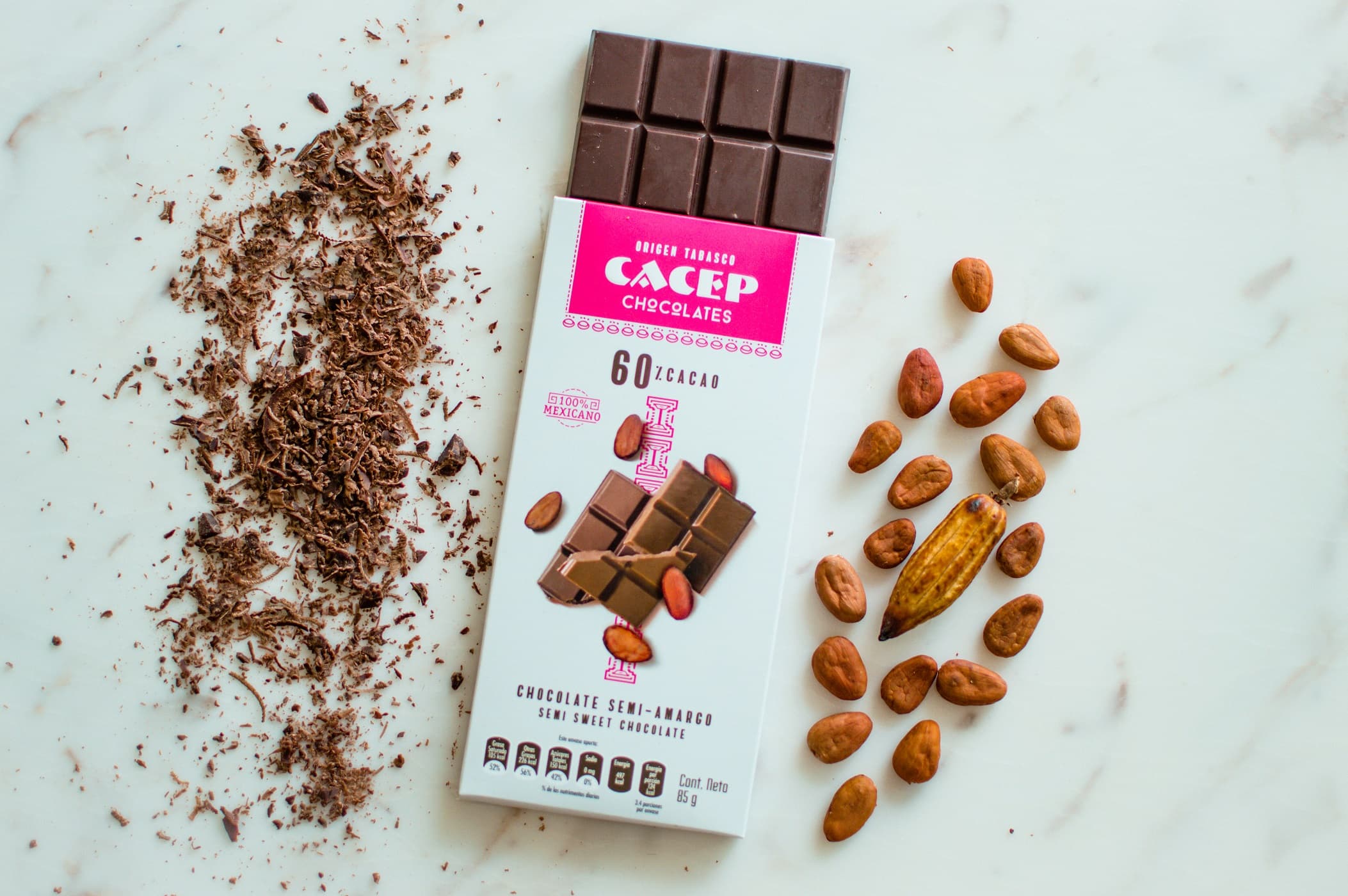 Barra 85g Chocolate Semi Amargo 60% Cacao