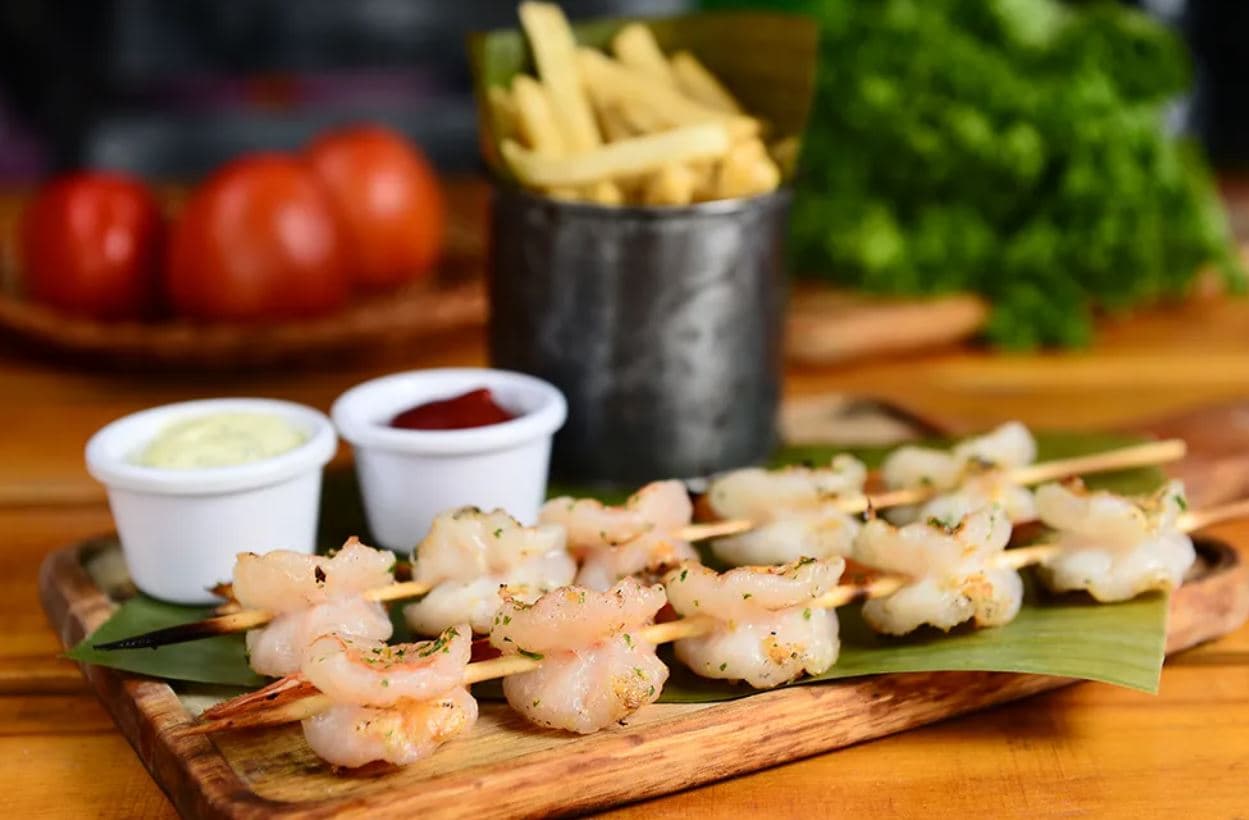 Brocheta de Langostinos