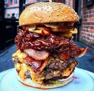 Hamburguesa Especialidad Para Cardiaco