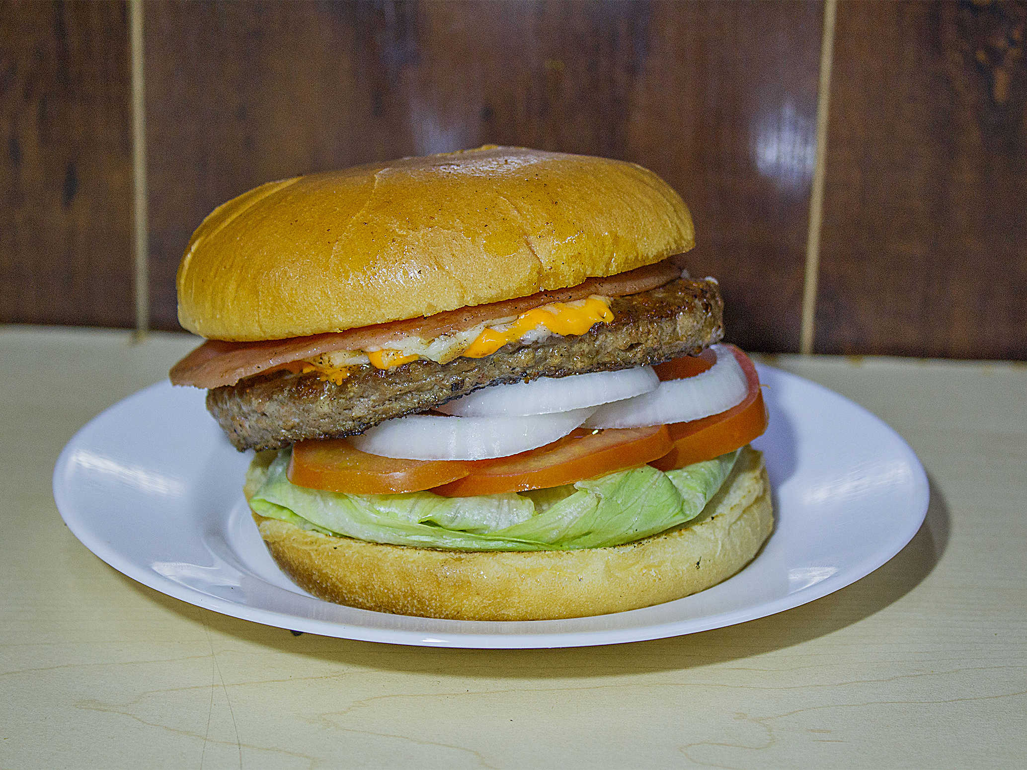 Hamburguesa la Clásica.