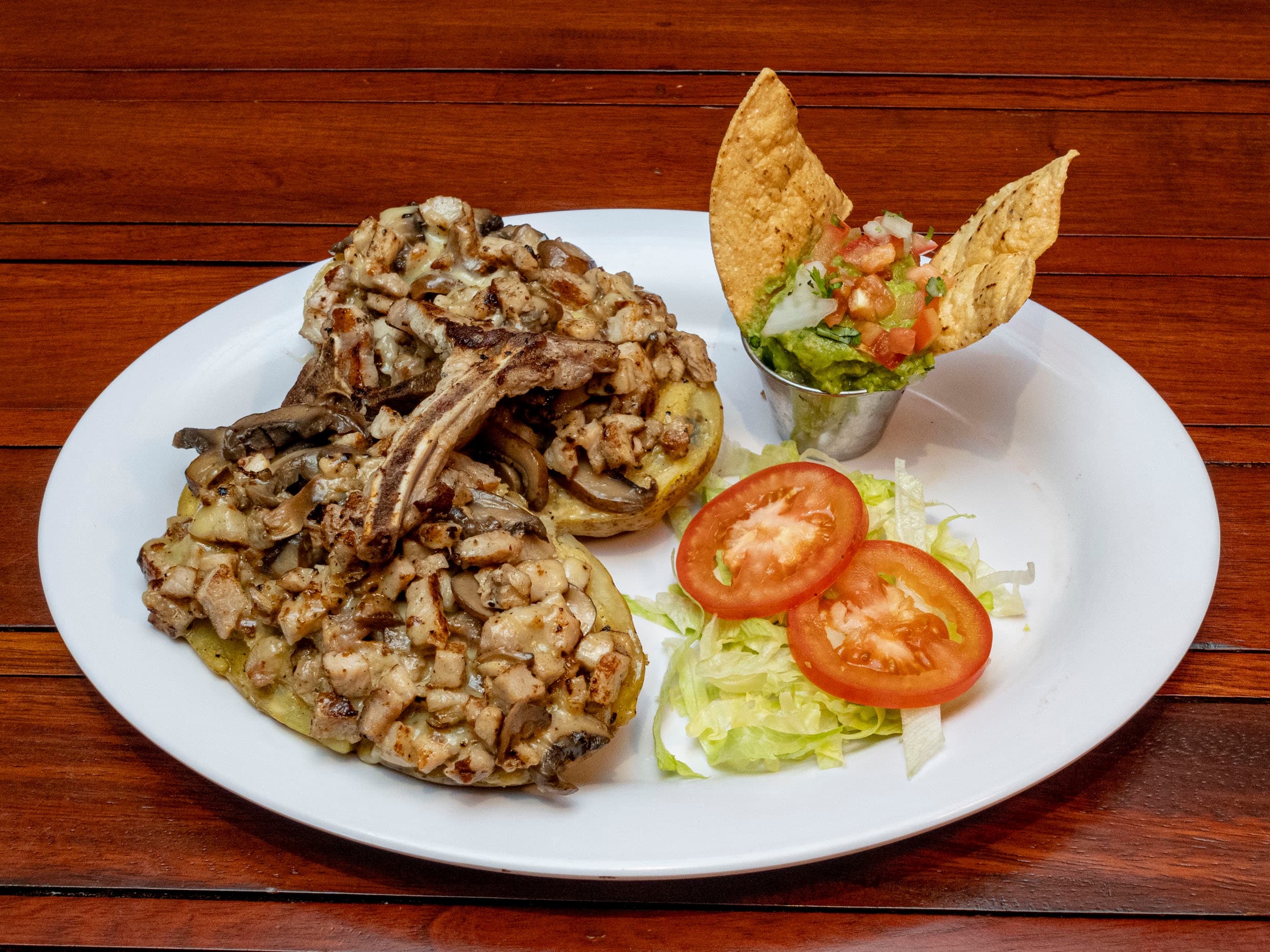 Papas con Arrachera