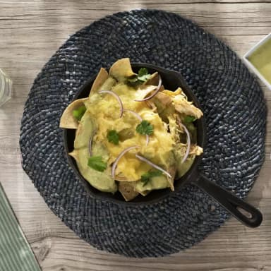 Chilaquiles en Salsa Suiza