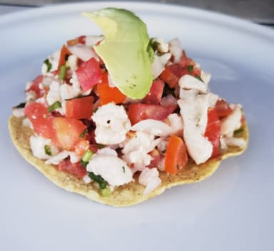 Tostada de Cevivhe de Pescado