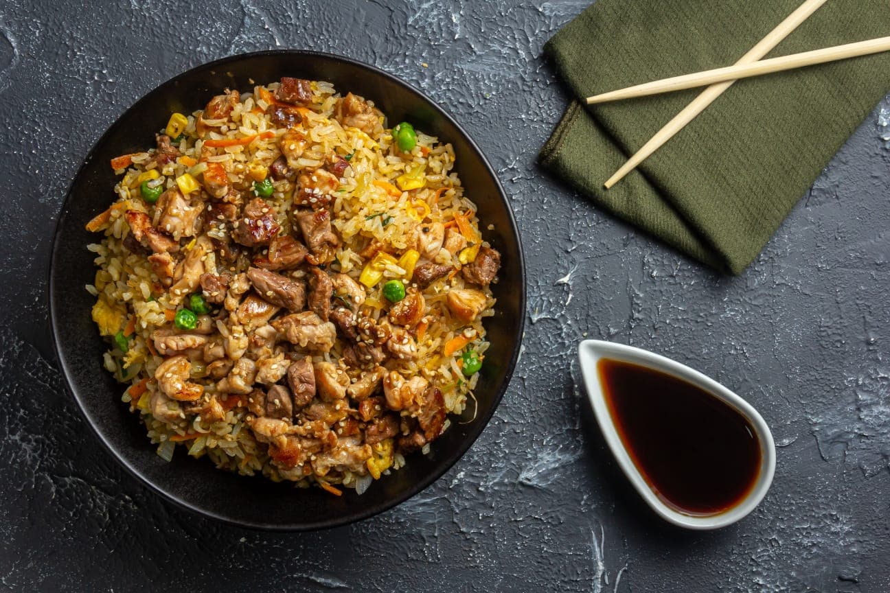 Arroz teriyaki grande especial