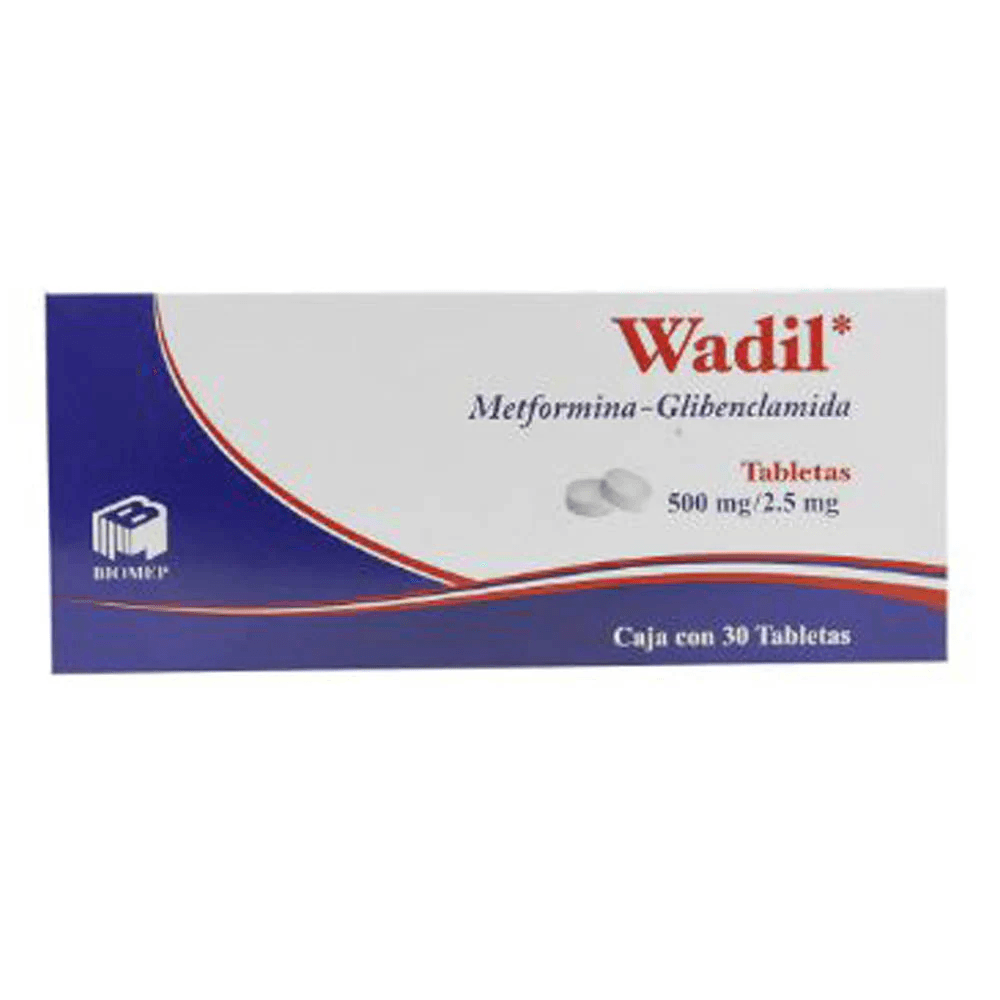 METFORMINA-GLIBENCLAMIDA 500 MG./2.5 MG. TAB C/30 (WADIL)