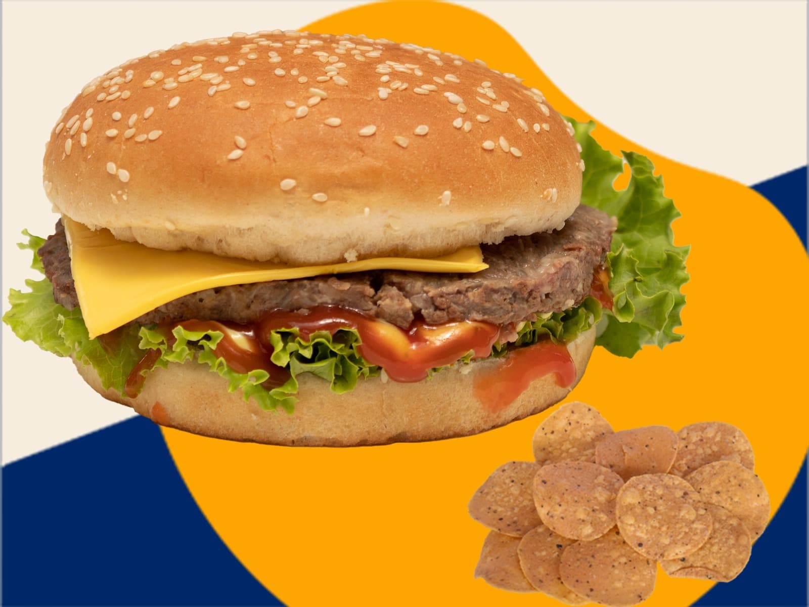 Hamburguesa Sencilla + Doraditas 🍔