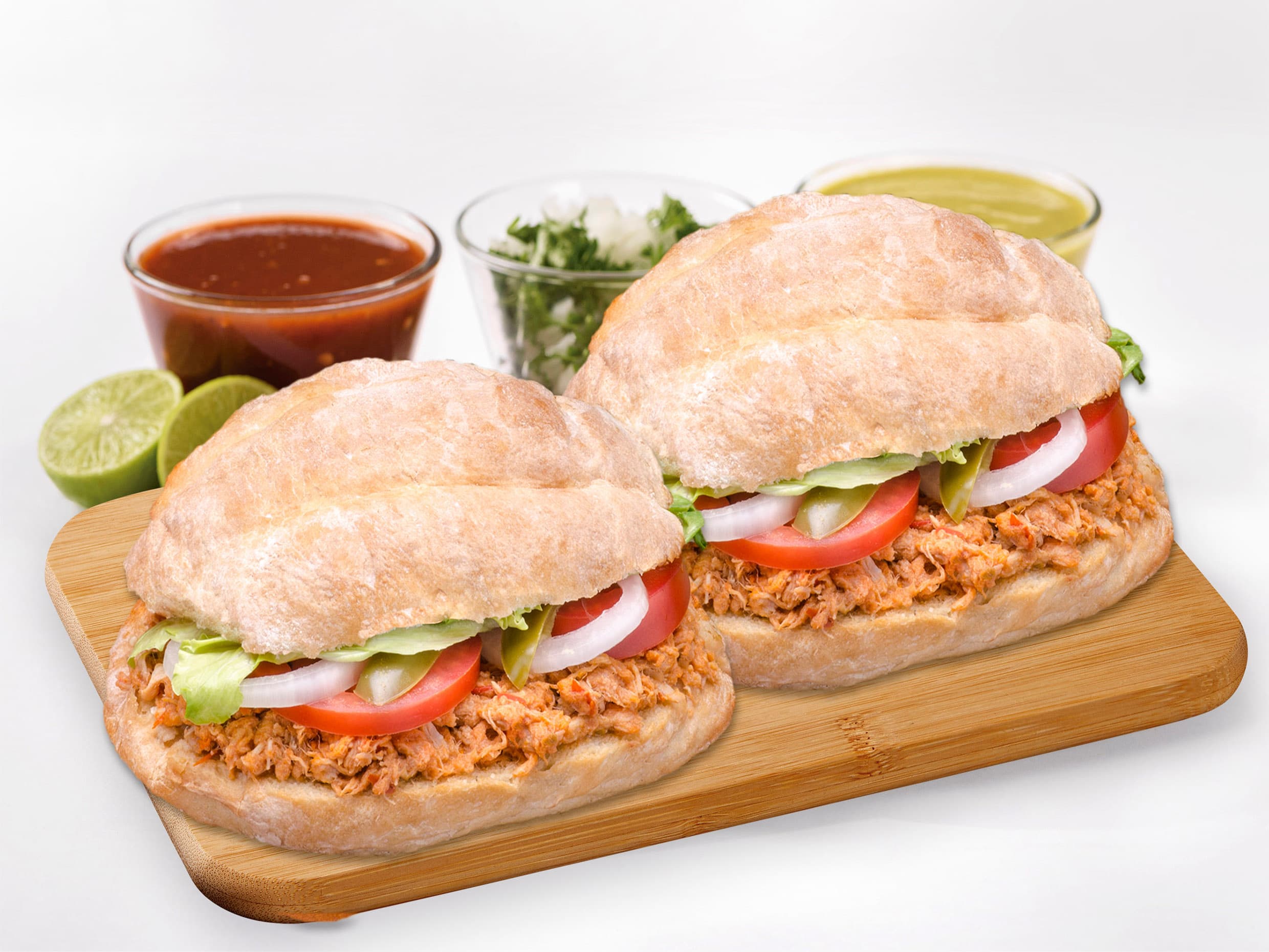2 Tortas de Pierna en Salsa Roja