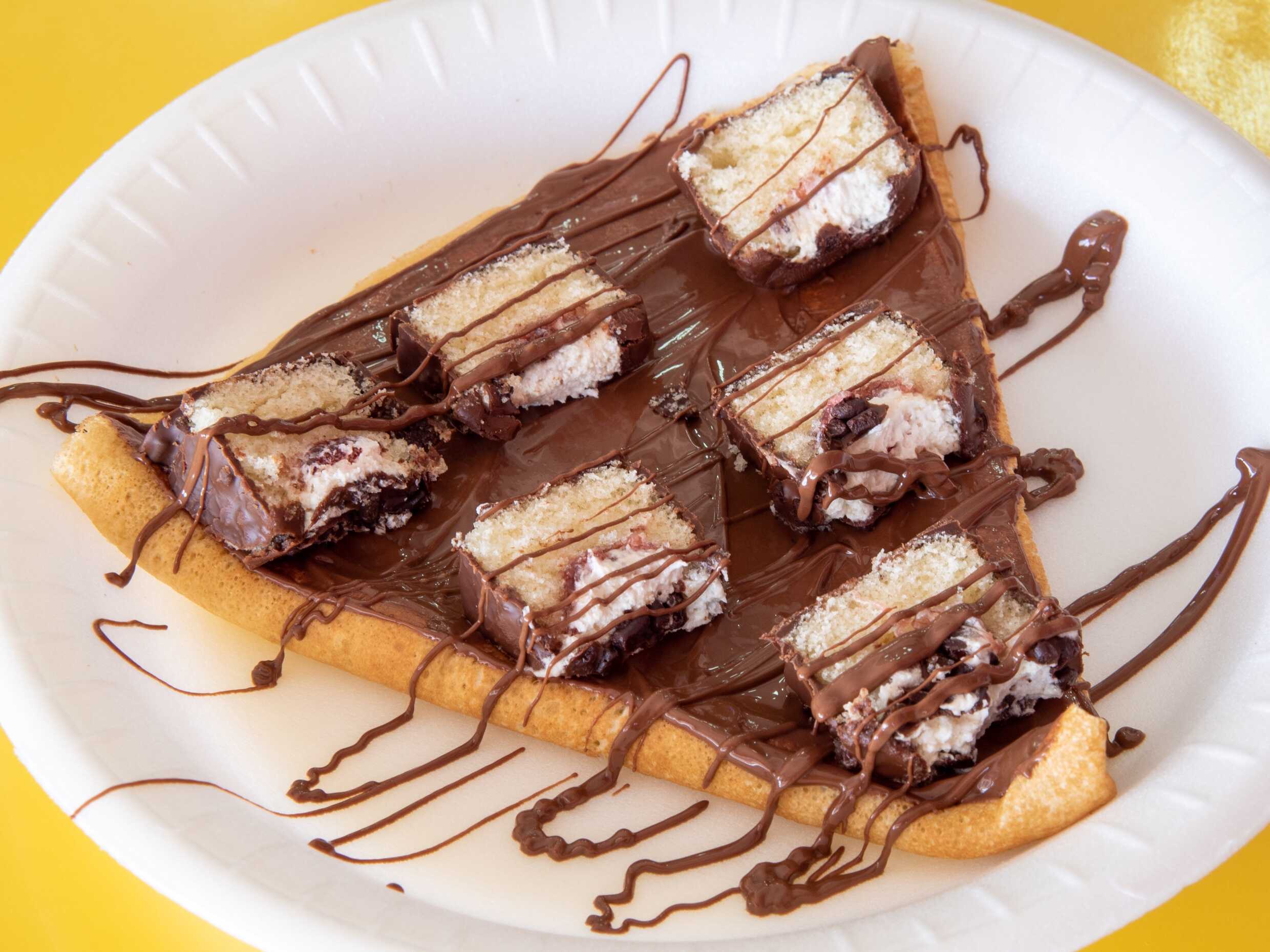 Crepa Dulce Gansito, Fresa, Lechera y Nutella