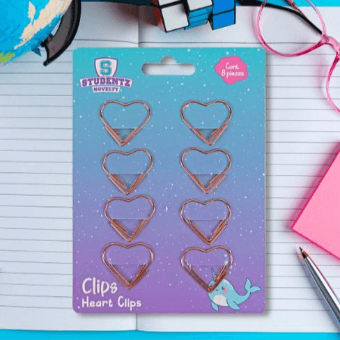 Studentz Clip Corazón Dorado