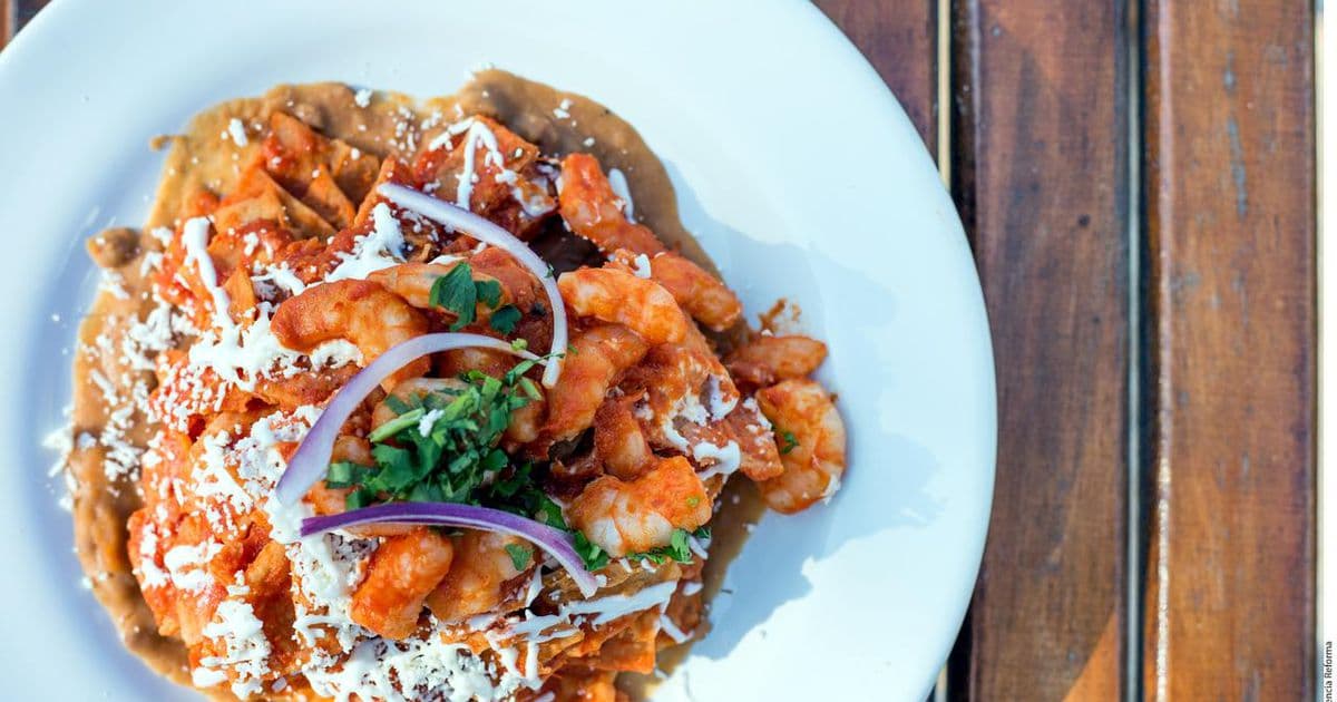 Chilaquiles con Camarón