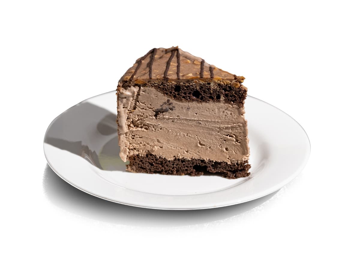 Rebanda de Pastel Helado de Chocoavellana