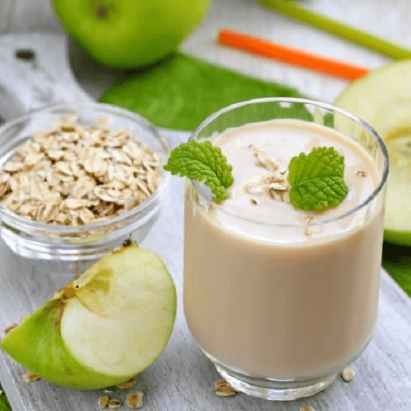 Licuado de manzana y avena
