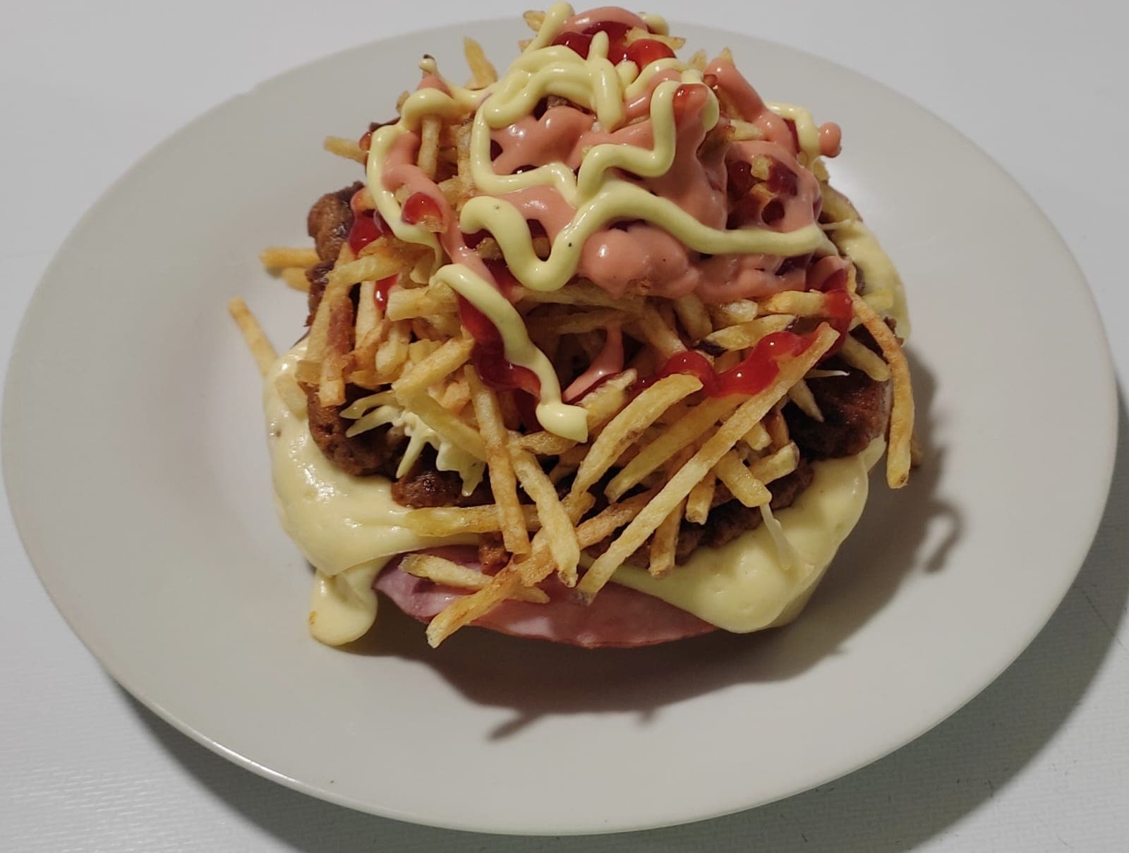 Hamburguesa 2 Quesos y 2 Jamones