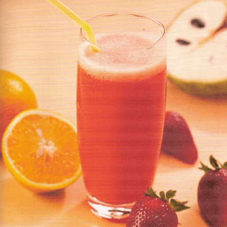 Jugo de Naranja con Fresa