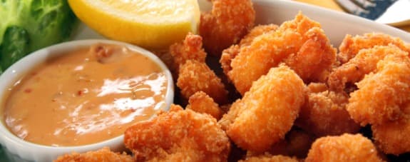 Camarones empanizados