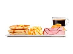 Combo. Pancakes Deluxe con Jamón