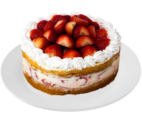 Pastel de Yogurt con Fresas Mediano