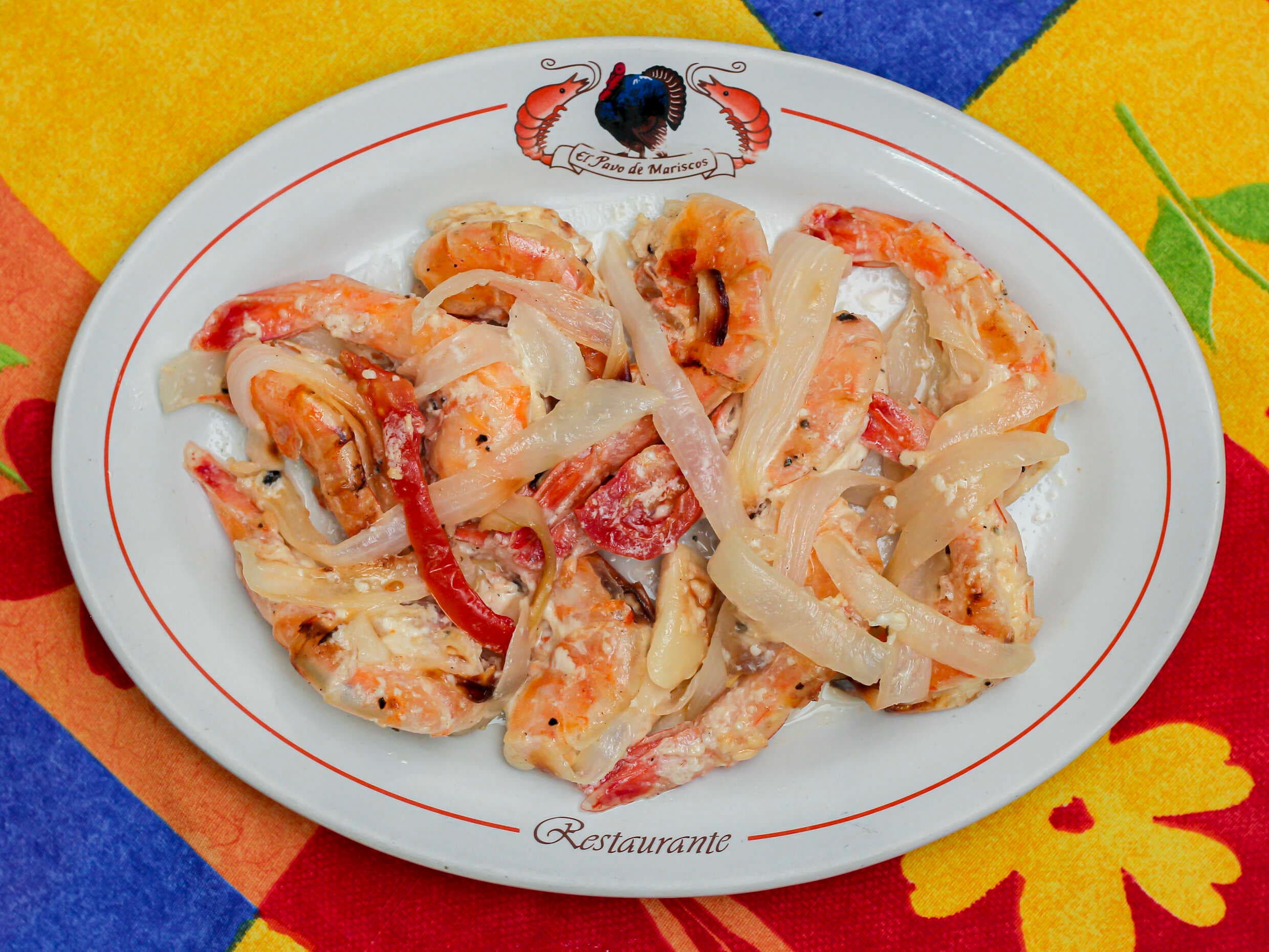 1/4 de Camarones al Mojo de Ajo