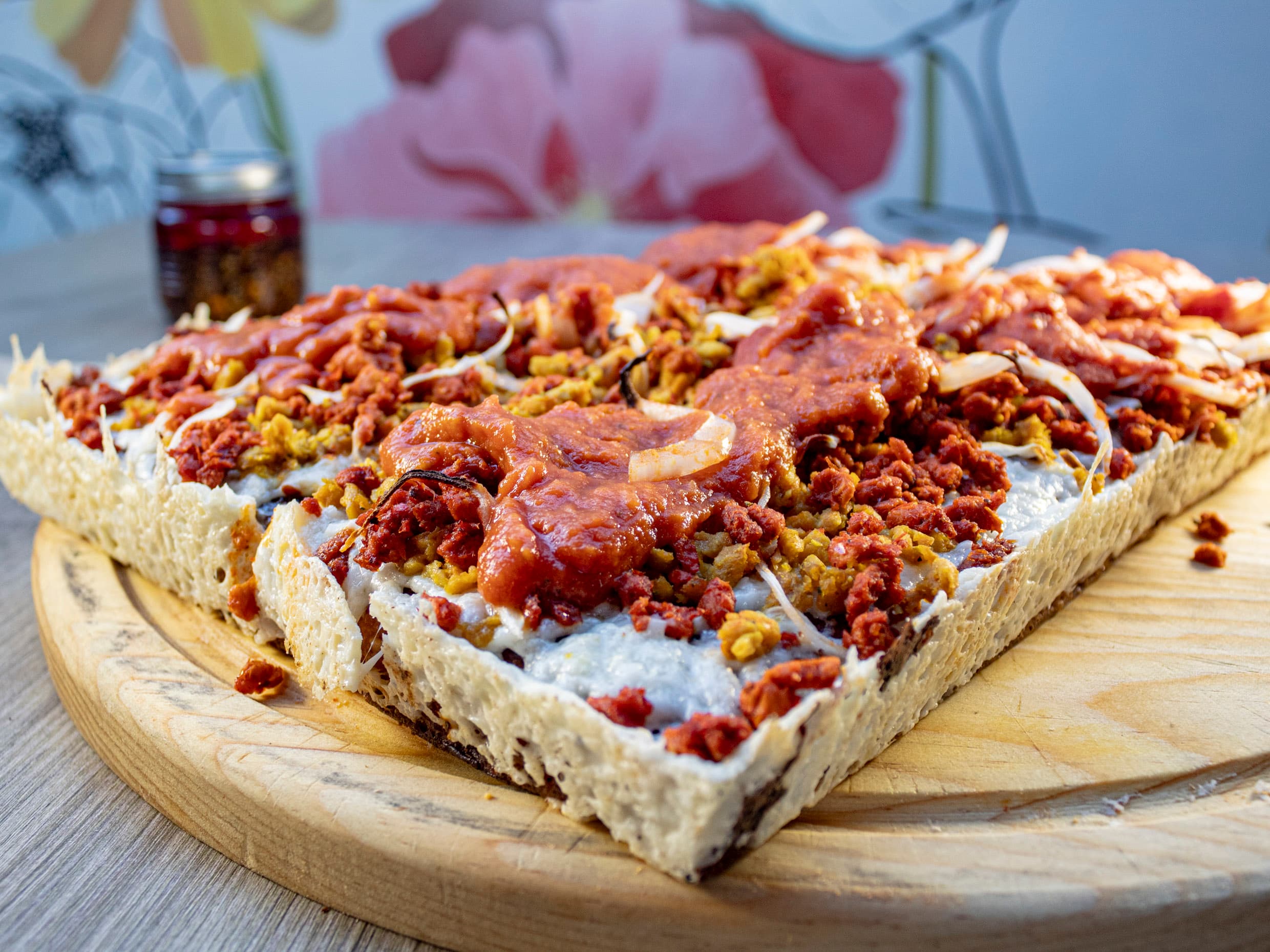 Detroit Style Pizza VegMex