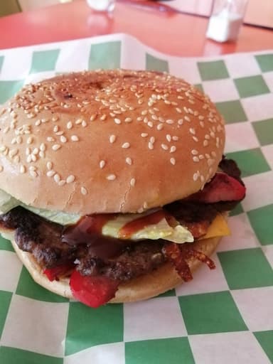 Hamburguesa al Carbón de Arrachera Hawaiana