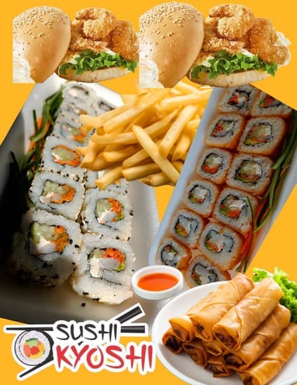 Combo Gigante!!! 🍔🍟🌯🍣