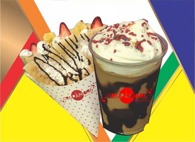 combo pareja  crepa y frappe