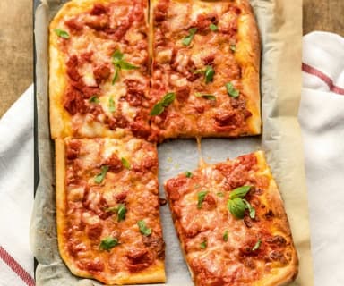 PIZZA GRANDE UN INGREDIENTE + REFRESCO DE 2 L