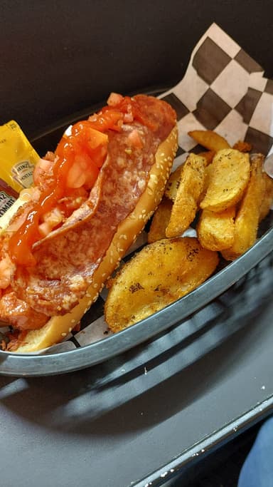 Hot Dog Sencillo con Papas