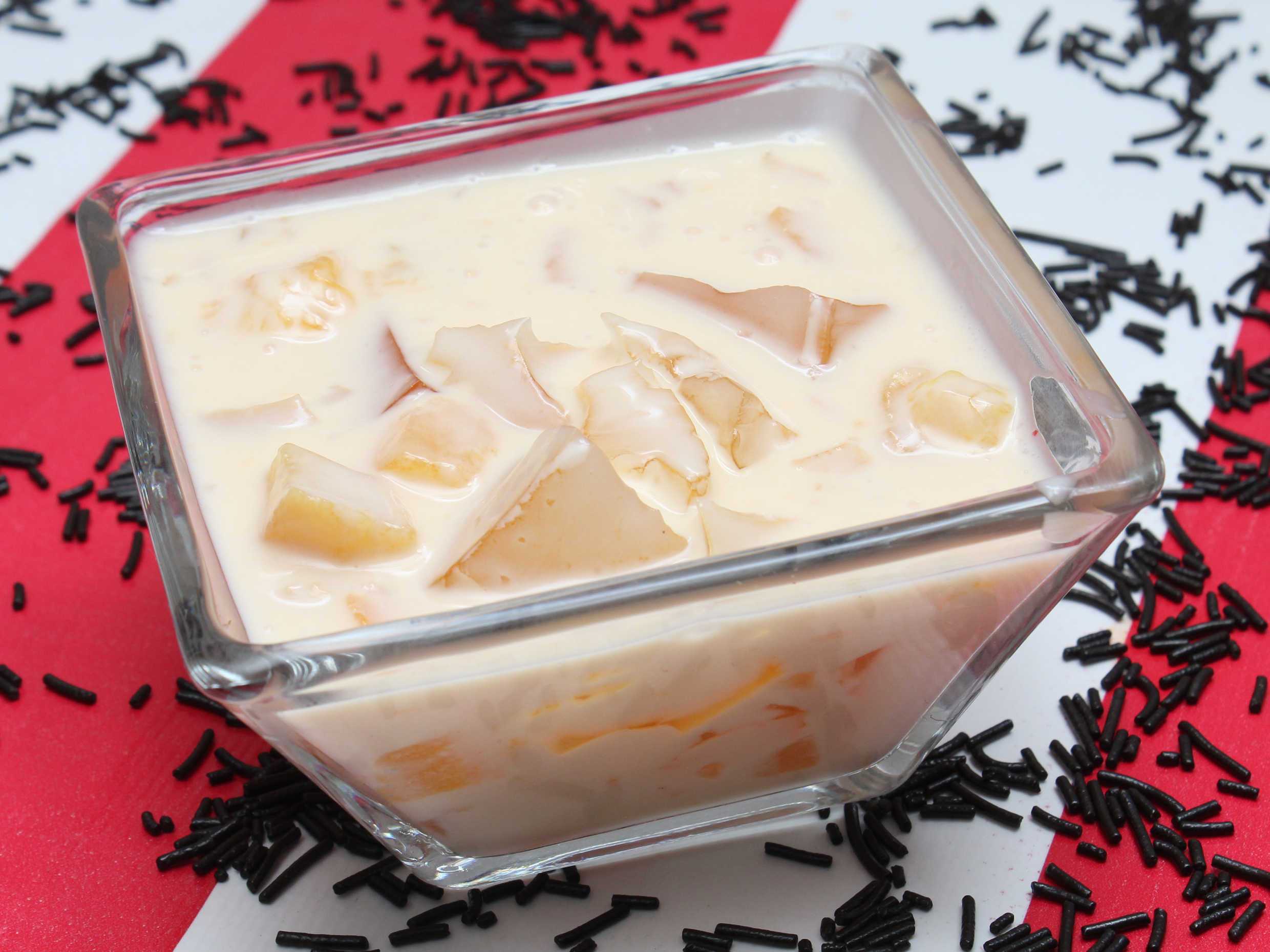 Gelatina con Yogurt de Durazno