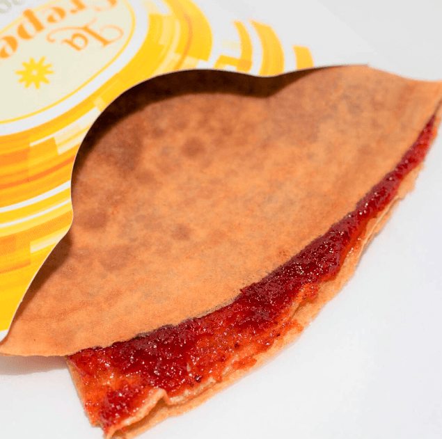 Crepa de Mermelada de Fresa