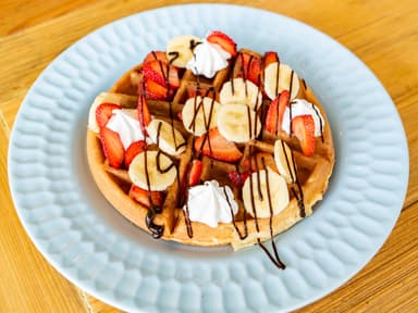 Waffle Fresa and Nutella