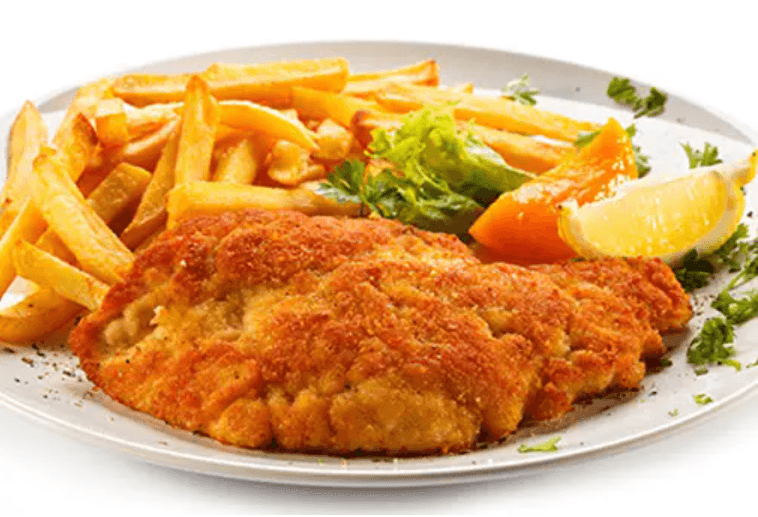 Combo Chuleta de Pescado + Jugo del Dia + Postre