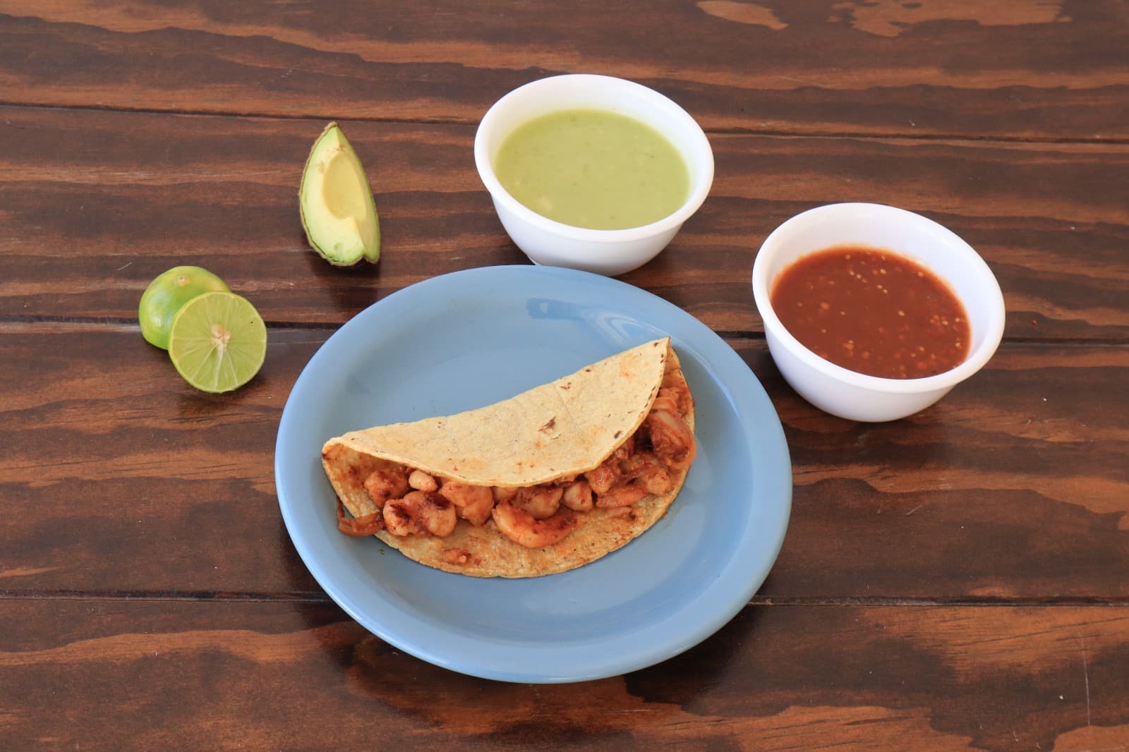 Taco Camarón Adobado al Pastor