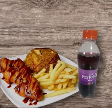 Alitas BBQ + Francesas + Gaseosa 250 ml