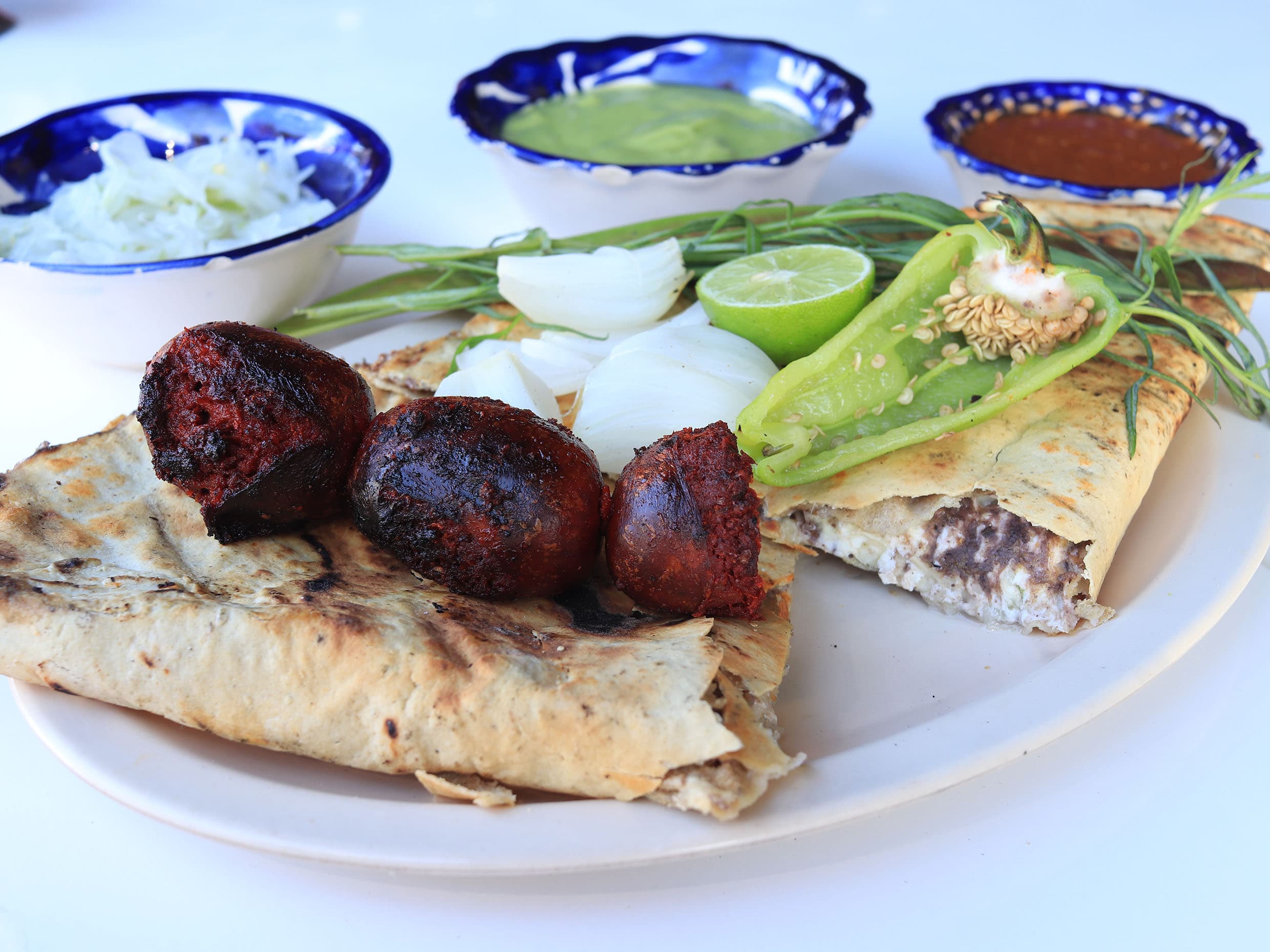 Tlayuda de Chorizo