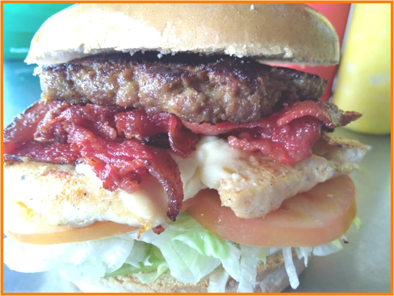 Hamburguesa Mixta con Tocineta