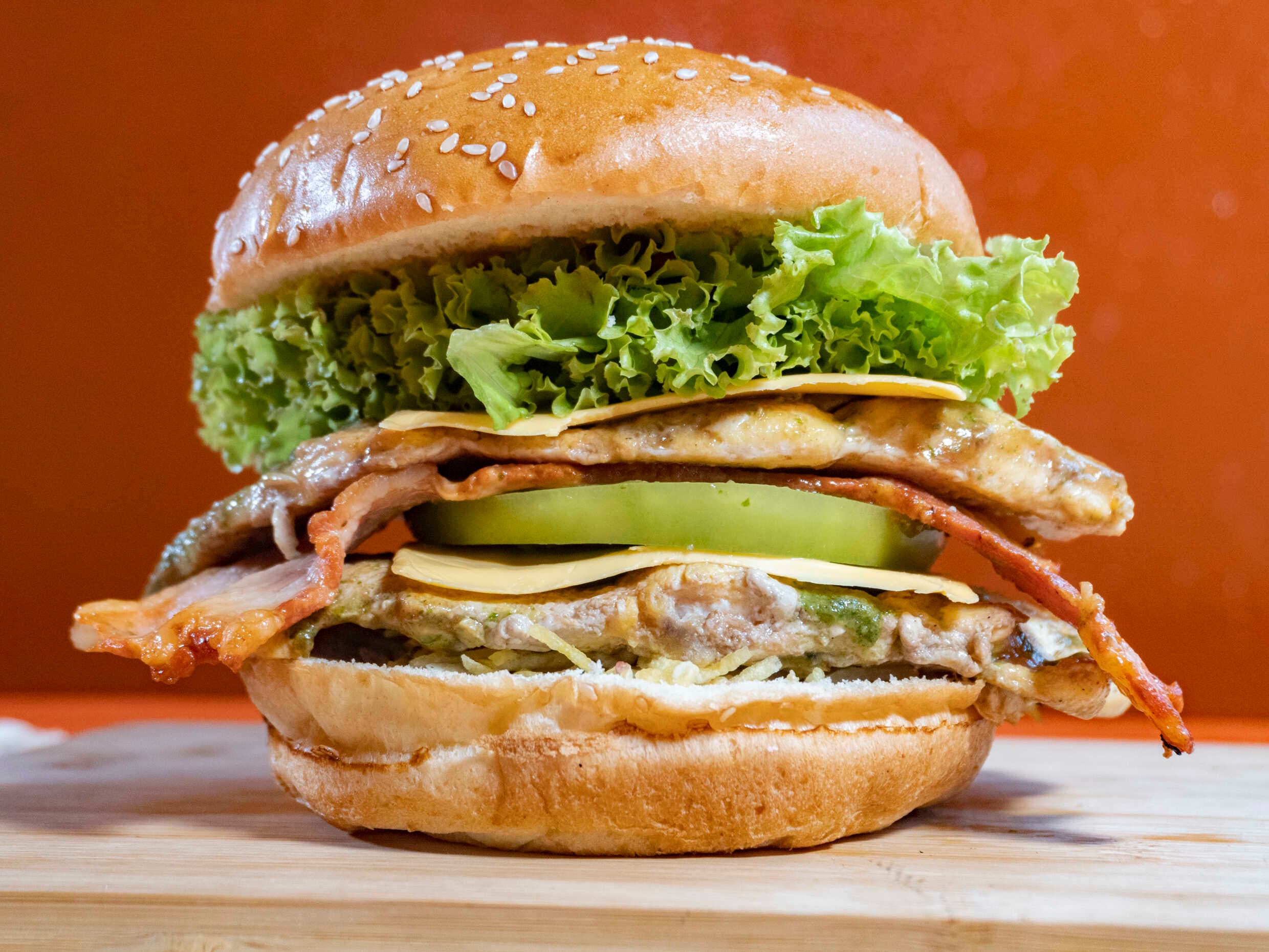 Hamburguesa Doble de Pollo
