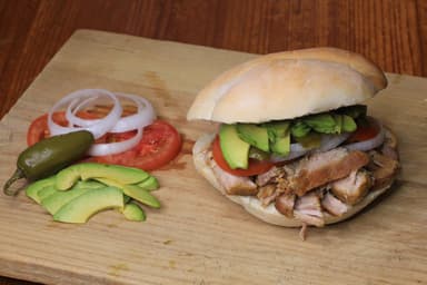 Torta de Carnitas