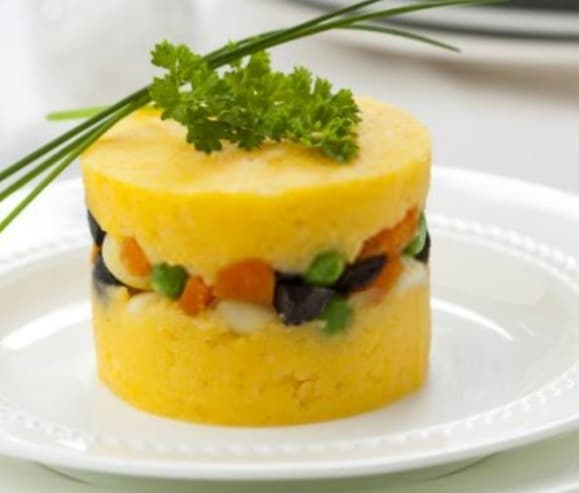 Causa de Camarón con Verduras