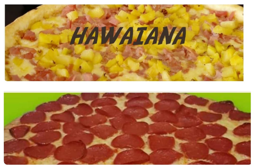 PAQUETE 2 PIZZAS (1 GDE Hawaiana+ 1 GDE Peperoni)