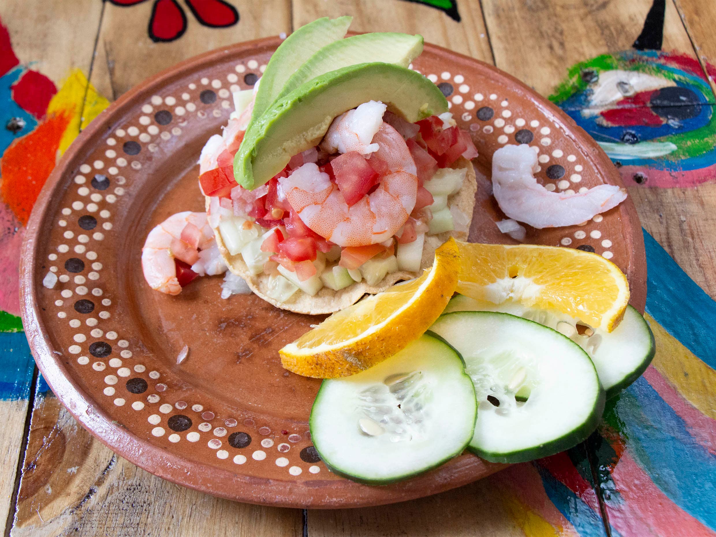 Tostada de Camarón